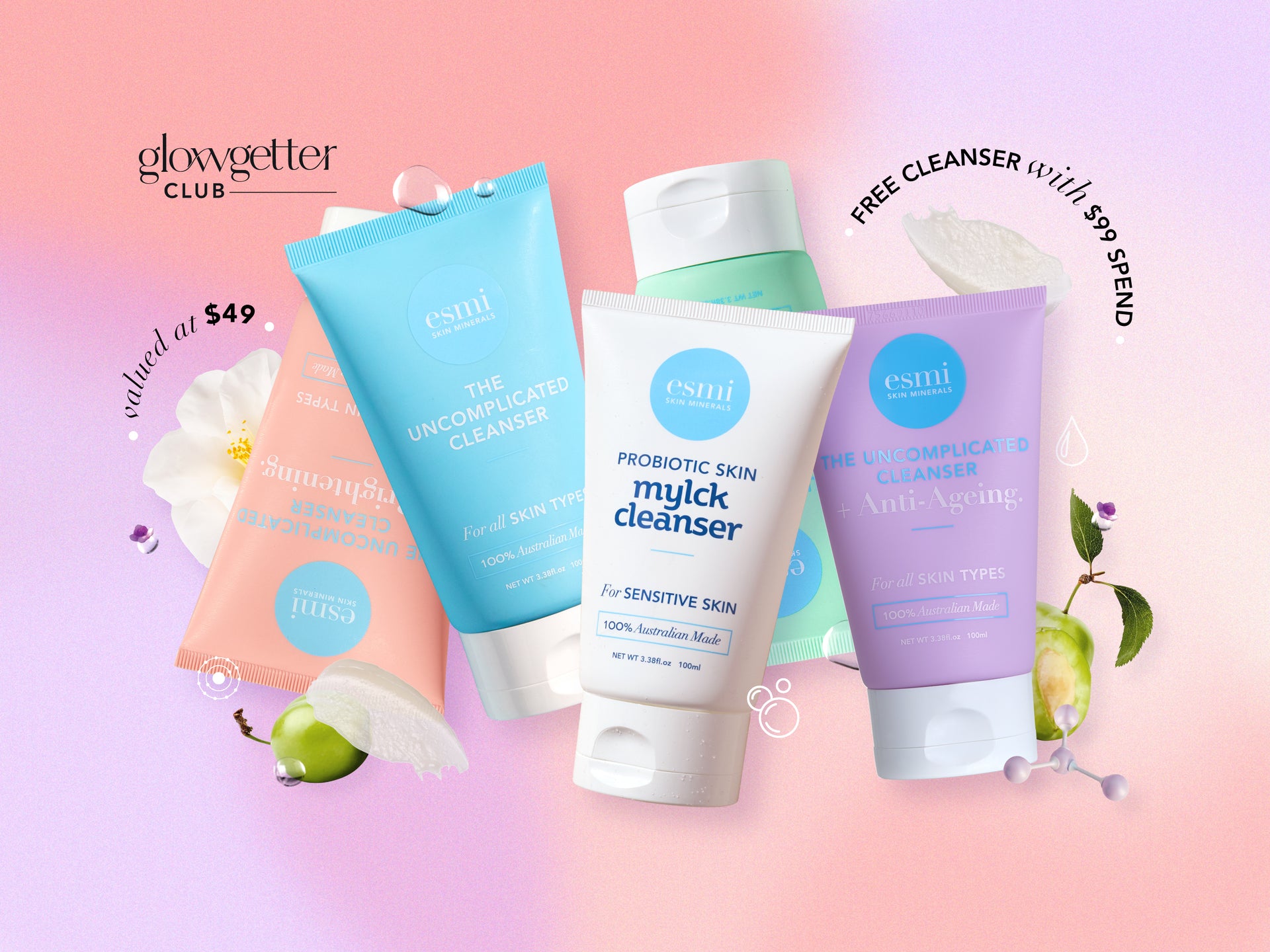 Join the Club now or Log in to claim your FREE Cleanser with $99 spend!