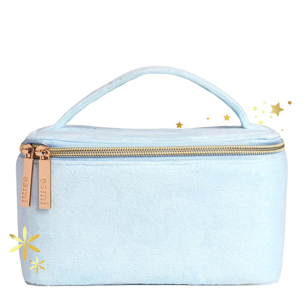 Blue Velvet Vanity Bag