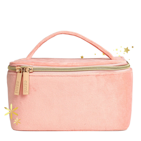 Pink Velvet Vanity Bag