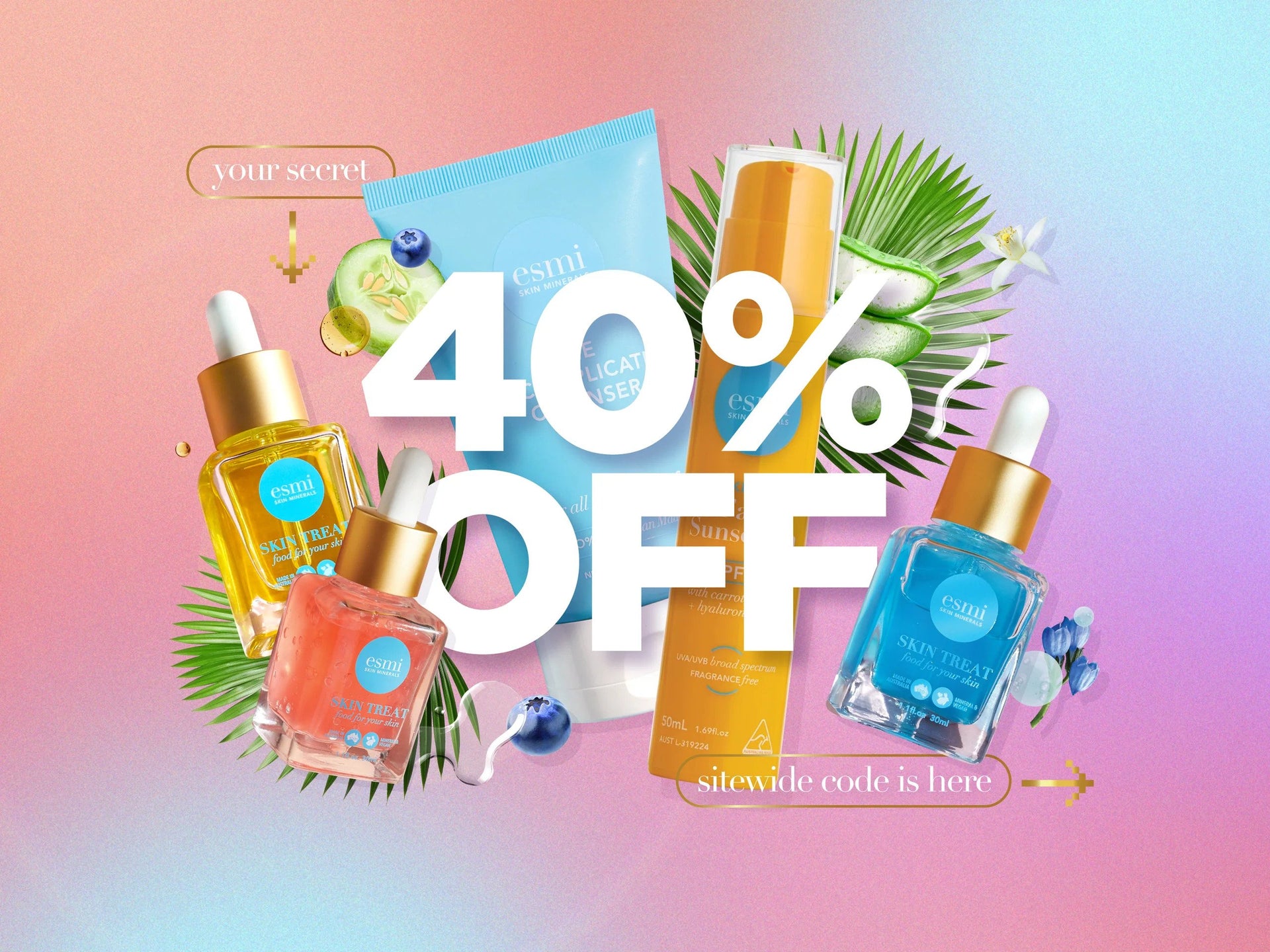 Your 40% off code is waiting...