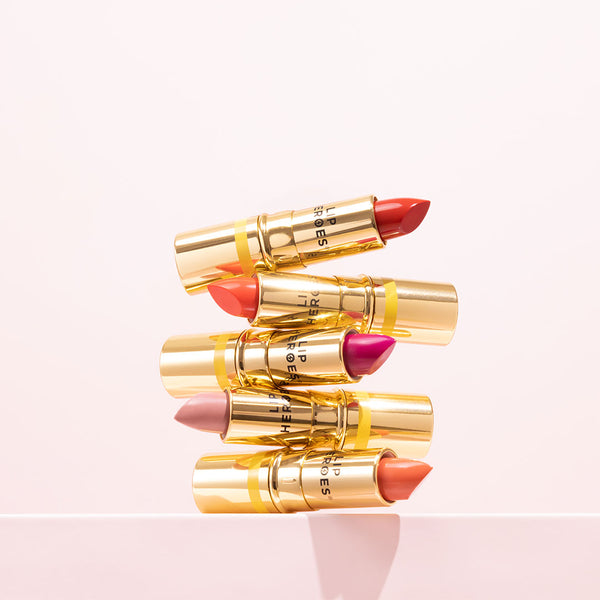 lipsticks stacked on top of each other