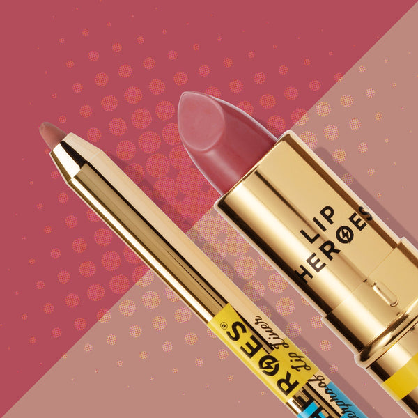 Lip heroes lipstick and liner duo - berry nude